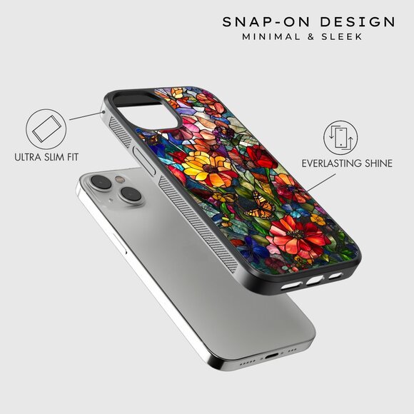 Floral Phone Cover – iPhone 16, 15 Pro, 14, Galaxy S25, S24, S24 Ultra, Pixel 9 - Picture 4 of 9
